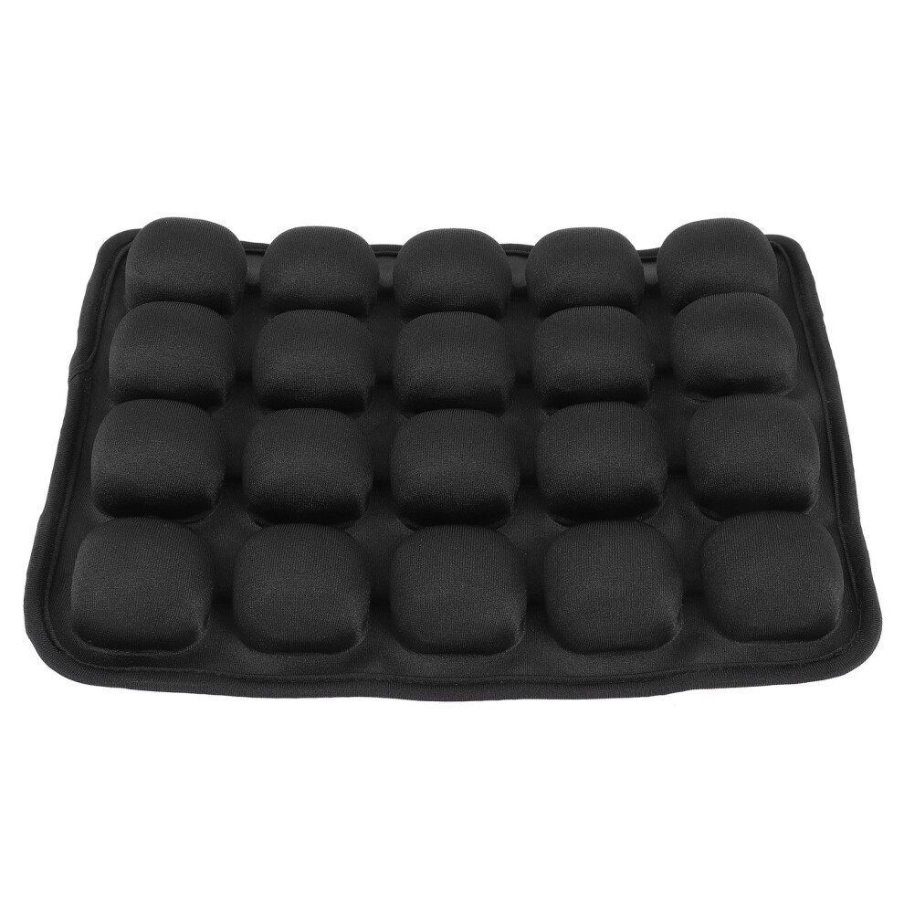 Universal Motorcycle Inflatable Seat 3D Cushion 30X23cm Black 8421379624390