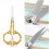 Sewing Scissors With Leather Sheath, Practical Protective Sleeves Keep Blades Sharp, Multi-Functional Stainless Steel Scissors For Needlework And 2