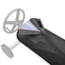 Pool Solar Cover Reel with Waterproof AllSeason Protection Fits 490x96cm Above Ground Pools