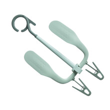 Rotatable Windproof Shoe Drying Holder With Clips For Hanging Insoles And Shoelaces Lightweight Light Green