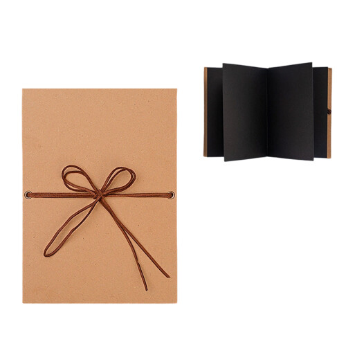 Multipurpose Stretchable Folding Album Personalizable-Black L
