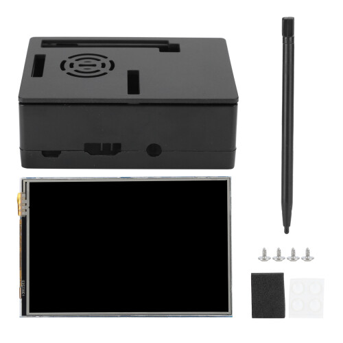 3.5 Inch Full Access Raspberry Pi Touch Screen, Resistive Touchscreen Clear Display Effect Perfectly Suitable for Pi Versions, High Safety Factor