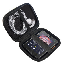 Hardshell Electronics Travel Case, Shockproof Compact Organizer for HiBy R3 II MP3 Player and Accessories