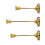 3PCS Electroplated Aluminum Candle Holders with Different-3 1
