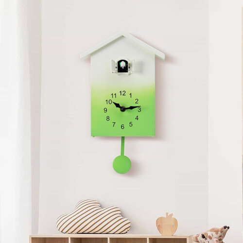 Cuckoo Clock,Pendulums Wall Clock Cuckoo Clock Home Decors-Blue 2