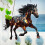 Window Panel Horses Suncatchers Decors Stained Glass Window-B 7