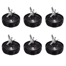 6X 7 Flossen Mixer Blade Teil Entsafter Hülle Mixer Ersatz Baugruppe Ersatz für Nutri  Pro Auto-IQ Entsafter Messer Halter