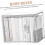 Acrylic Storage Box Clear Book Organizer Dustproof Textbook Holder Stackable For Home Office And Students 2