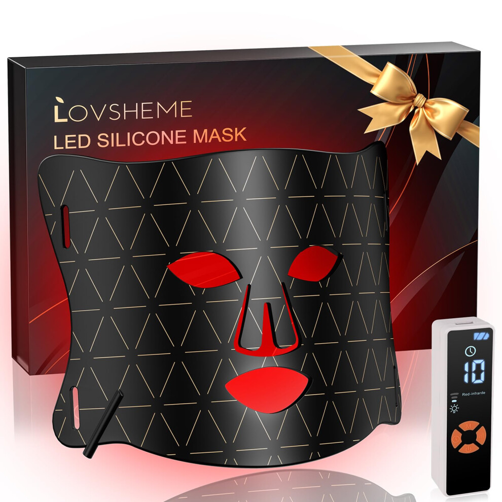 Red/Blue/Light Led Face Mask With And Therapy For Acne, Wrinkles And Skin Rejuvenation