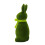 Figurine de lapin floquée en plastique vert,-LL0149A 1