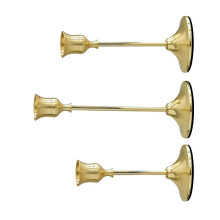 Bougeoirs en métal élégants, 3 pièces, pour mariage, vacances,-4