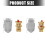 Moule à bougie en Silicone ours mignon,-ours sur les hanches 4