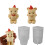 Moule à bougie en Silicone ours mignon,-ours sur les hanches 7