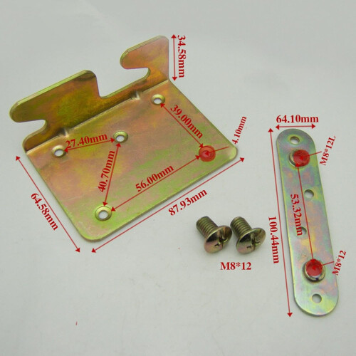 Bed Rail Brackets Steel Connectors Heavy Duty Corner Hooks for Secure Bed Frame Connection 2