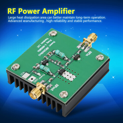 12V DC RF Amplifier 1-930MHz Wideband Signal Amplification Module 2