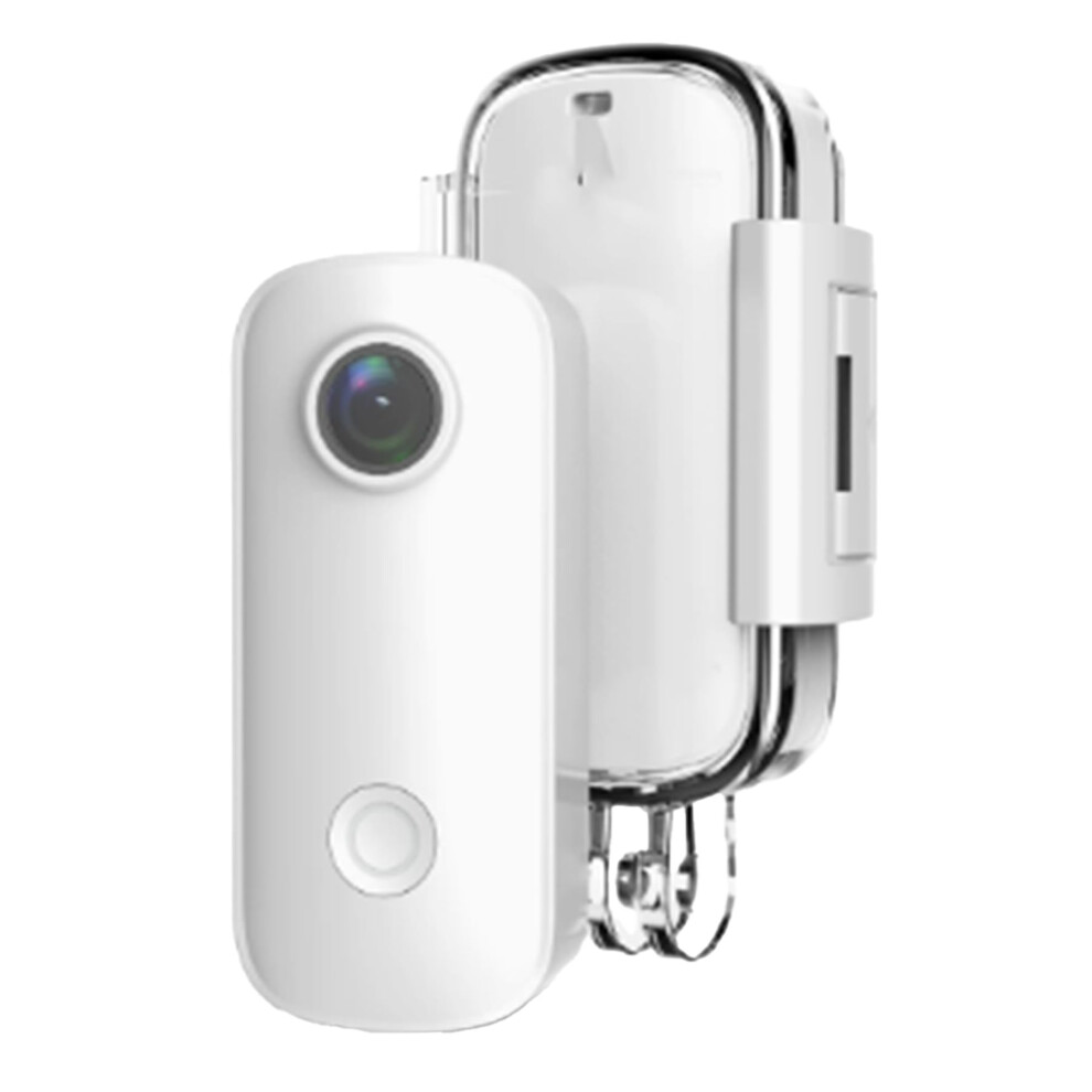 4K Mini Body Camera With Wifi, Thumb Size Waterproof Action Cam 128G For Sports Travel Vlogging White 9094768940068