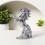 Figurines de cheval debout, Statues de cheval en cristal,-doré 7