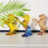 Figurines de cheval debout, Statues de cheval en cristal,-doré 3