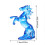 Figurines de cheval debout, Statues de cheval en cristal,-doré 4