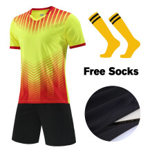 (919 Yellow, 3XL Height 185-190CM) Adult Football Jerseys Shorts Children's Soccer Clothes Maillot de football Men Training Kits Clothing