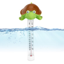Pool Thermometer Floating Temperature Gauge, Large Display, Turtle Shape Sensor For Hot Tubs, Spas, Aquariums