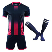 (16 Navy, 4XS Height 100-120cm) Men Kids Soccer Jerseys Suit Boys Football Uniforms Futebol Shirt Sets Soccer Kit Clothing