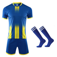 (16 Blue, 4XL Height 185-190cm) Men Kids Soccer Jerseys Suit Boys Football Uniforms Futebol Shirt Sets Soccer Kit Clothing