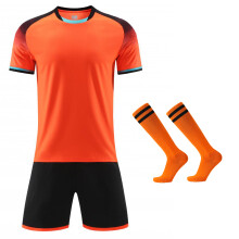 (28 Oramge, L Height 165-170CM) Men Kids Soccer Jerseys Suit Boys Football Uniforms Futebol Shirt Sets Soccer Kit Clothing