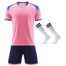 (28 Pink, S Height 150-160CM) Men Kids Soccer Jerseys Suit Boys Football Uniforms Futebol Shirt Sets Soccer Kit Clothing