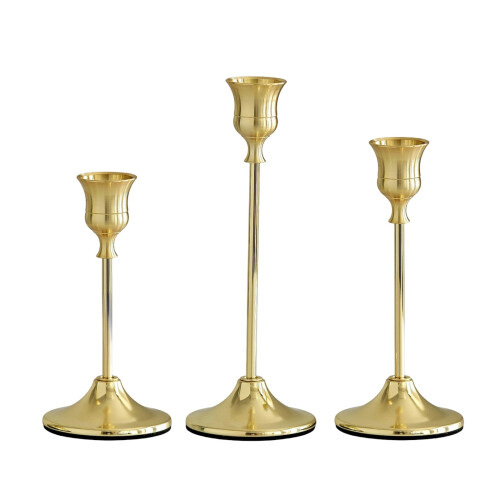 3PCS 7CM stabiele basiskaarsenhouders van gegalvaniseerd-4