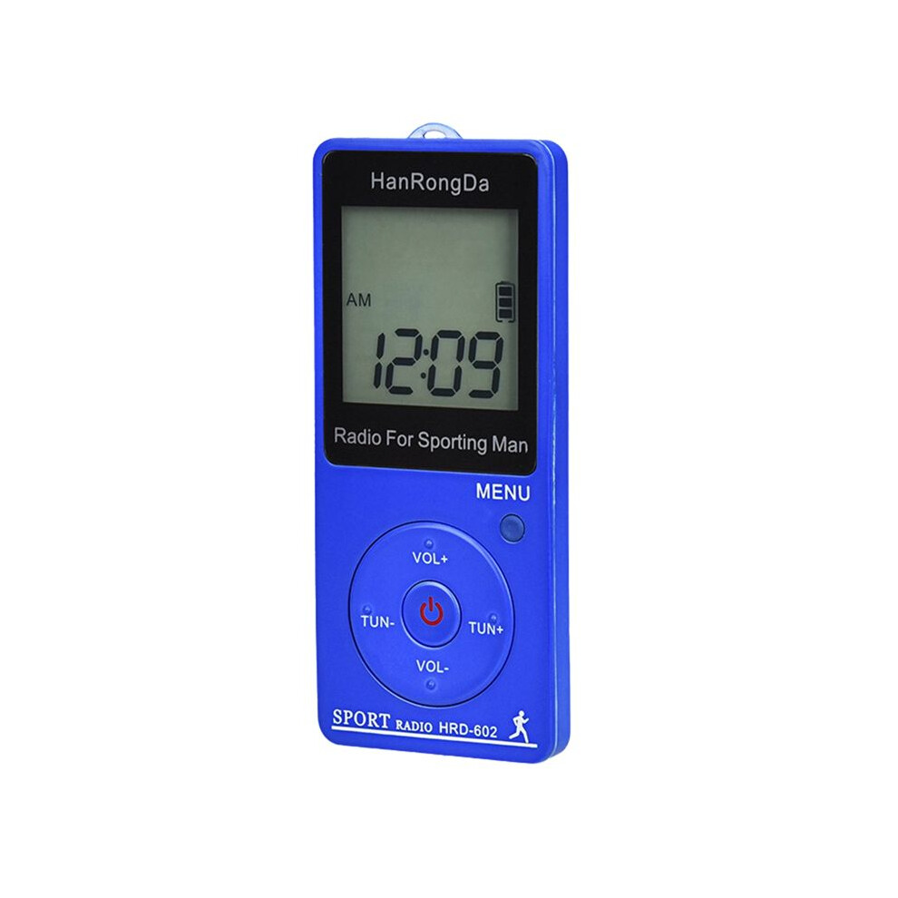 Hanrongda Fm Am Pocket Radio Rchargeable Sports Radio Led Display With Pedometer Earbuds Portable Radio 4711095918014