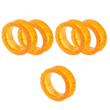 Anéis protetores de dedo para tesouras de tosa, controle aprimorado, inserções de silicone ajustáveis para ferramentas de costura e artesanato,