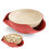 Snack Serving Bowl Double Layer Waste Separation Red Party Nut and Candy Bowl Large Capacity 1