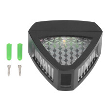 Lampada solare a LED bianco caldo per balconi, luce solare con accensione e spegnimento automatici e facile installazione a parete, lampada da parete