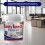 Light Gray  Gloss Marble Effect Epoxy Floor Coating, Waterproof Quick Dry Garage Paint 500ml 3