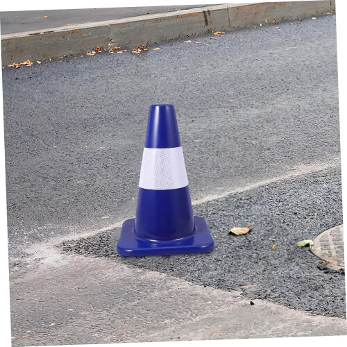 Reflective Road Cone, Plastic 18Inch Traffic Delineator for Construction and Parking, Training Safety Cone 2