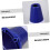 Reflective Road Cone, Plastic 18Inch Traffic Delineator for Construction and Parking, Training Safety Cone 2