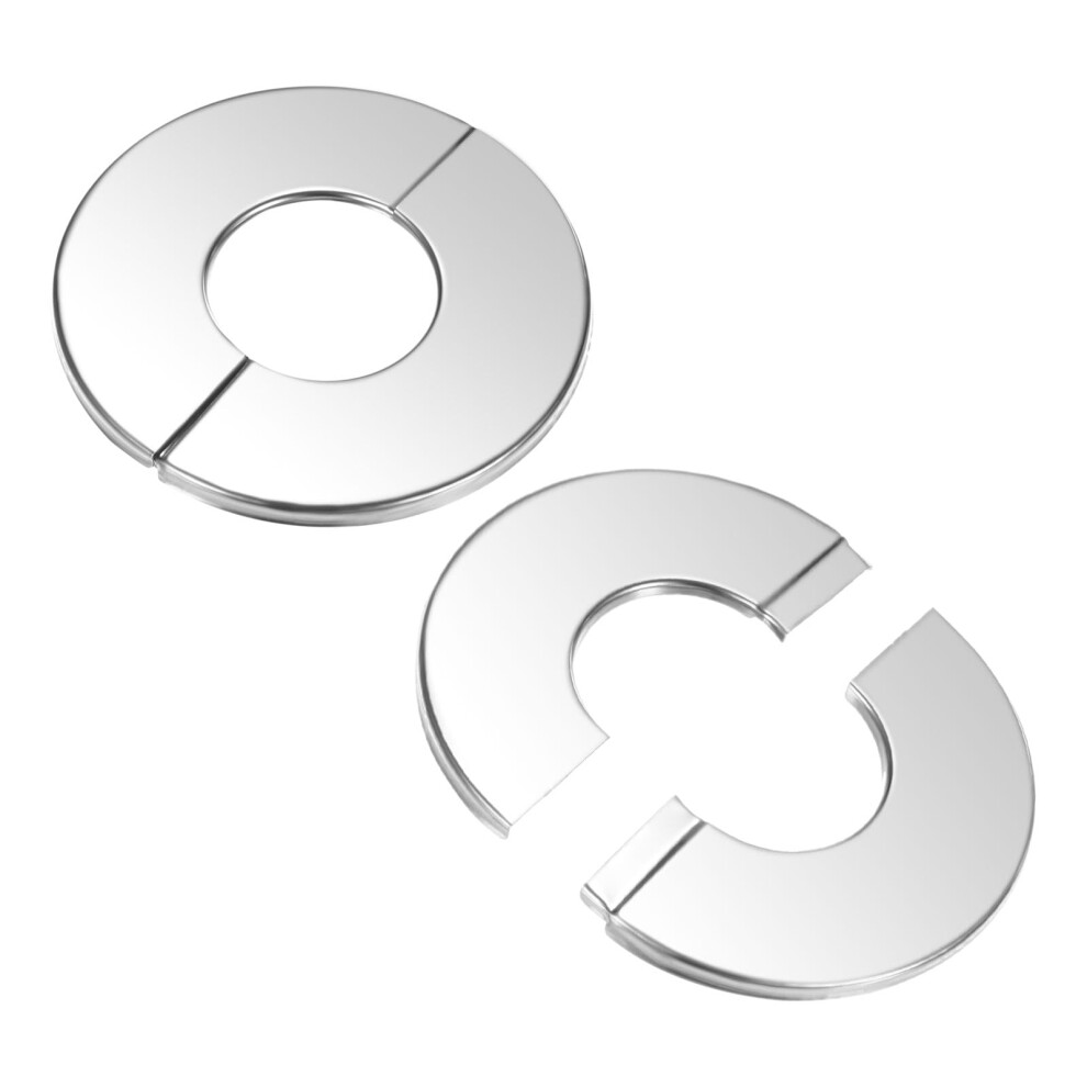 2Pack 304 Stainless Steel Wall Split Flange For 1 Inch Pipe, Selfadhesive Rustresistant Pipe Cover Plate For Bathroom And Kitchen 9199774692403