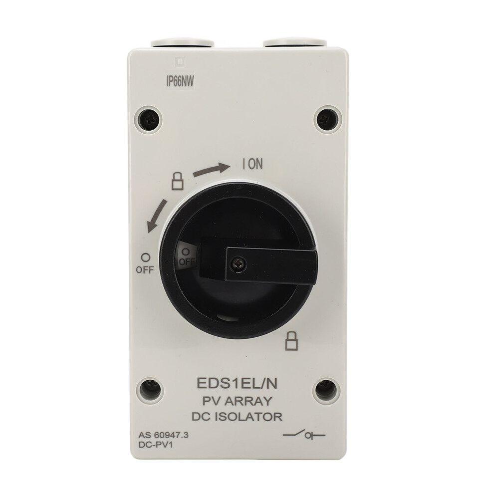 Dc Isolator 32A Waterproof Ip66 Flame Retardant 1000V Solar Disconnect Switch 4971376461909