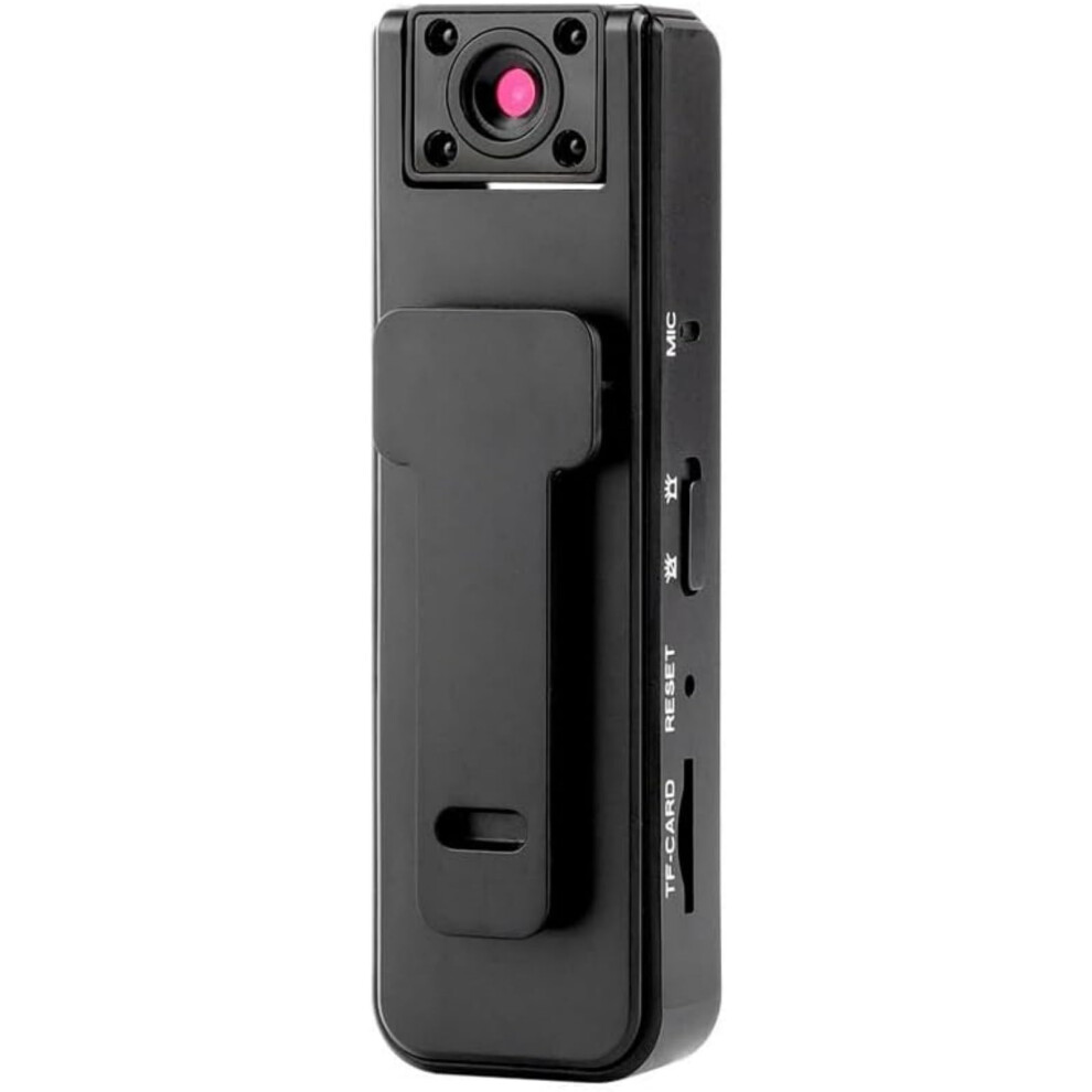 1080P Body Camera With Ir Night Vision, Ultra Hd Wide Angle, 180 Rotating Lens, 5H Clipon Recorder For Sports And Travel (1Pcs) 9187378939628