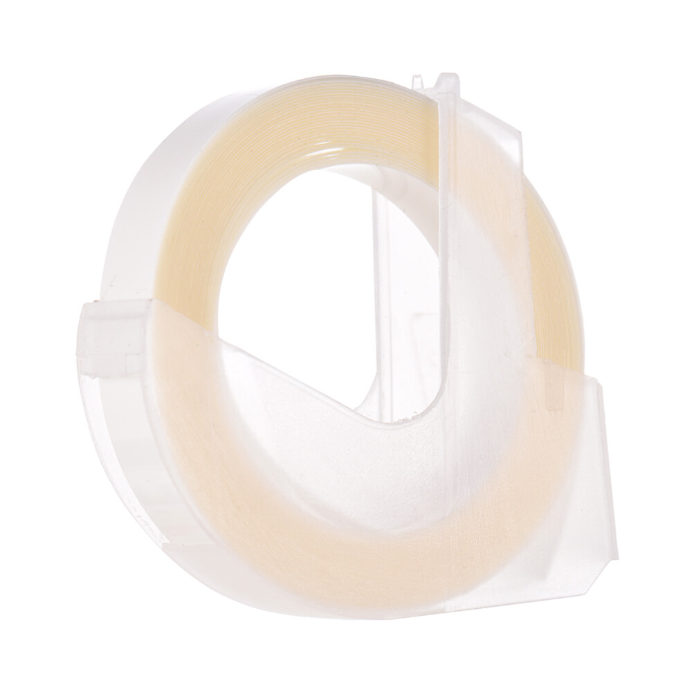 3D Transparent Embossing Label Tape Refill 3/8" X 9.8' For 12965 1610 9331379630132