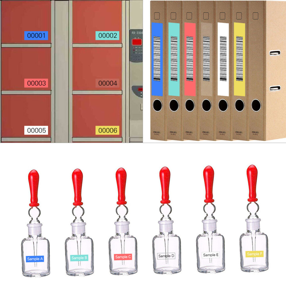 3D Plastic Embossing Label Tape Refill For 1610/12965, 10 Rolls, 3/8 Inch, 9.8 Feet 3291379630104