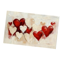 Valentinstag-Wandkunstdrucke, Herz-Liebes-Poster,-21x30cm ohne f