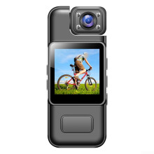 4K WiFi Body Camera with 180 Rotatable Lens, Infrared Night Vision, Motion Detection, Black