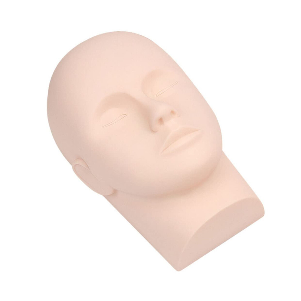 Eyelash Extension Practice Head For Cosmetology Mannequin, Standard Size, Lash Training Tool