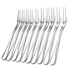 20 Pack Stainless Steel Appetizer Dessert Forks Set, Heavy Handle Polished Salad Fruit Cocktail Forks