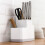 Kitchen Utensil Holder with Knife Block, MultiSection Organizer with Drain Base and EasyClean Design 5