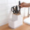 Kitchen Utensil Holder with Knife Block, MultiSection Organizer with Drain Base and EasyClean Design 4