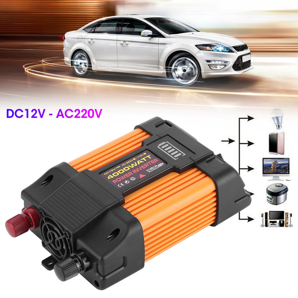 4000W Modified Sine Wave Car Inverter Dual Usb 12V To 220V Converter 3281379632277