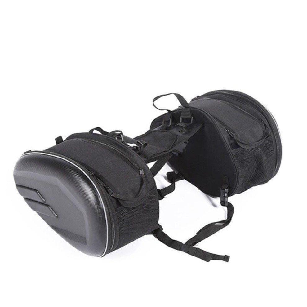 Motorbike Saddle Bags Waterproof Pu Leather Pannier Bags For Motorcycle Side Storage Fork Travel Pouch 9187378940679